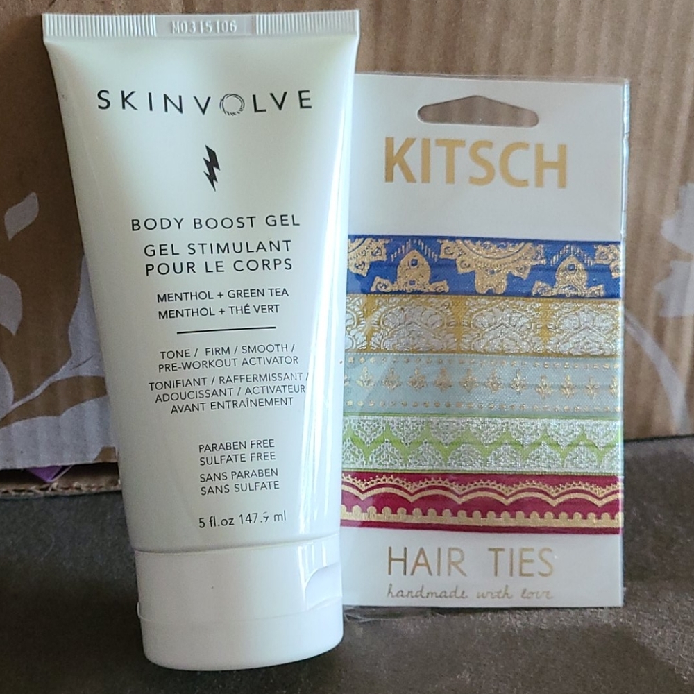 Skinvolve Body Boost Gel & Kitsch Hair Ties